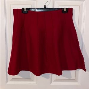 Large Red mini-Skirt